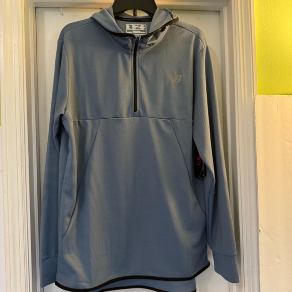 New Balance Men's Tenacity Hooded Quarter Zip - Picture 2 of 8